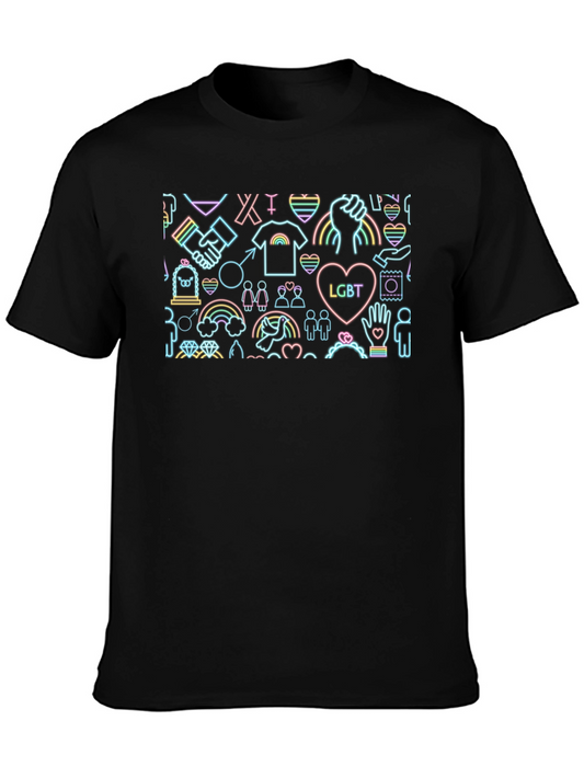 LGBT Pride Graphic Tee - Black