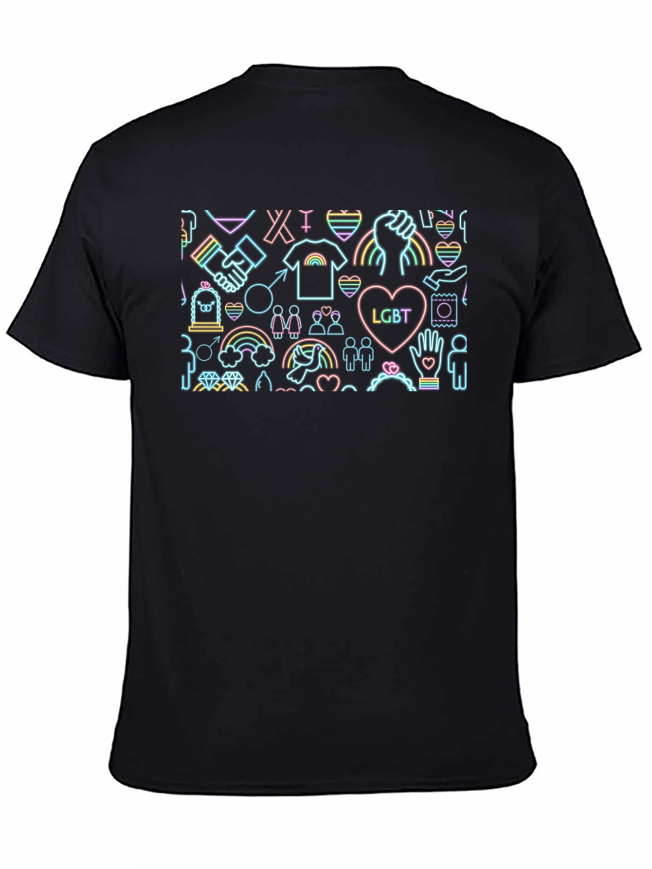 LGBT Pride Graphic Tee - Black