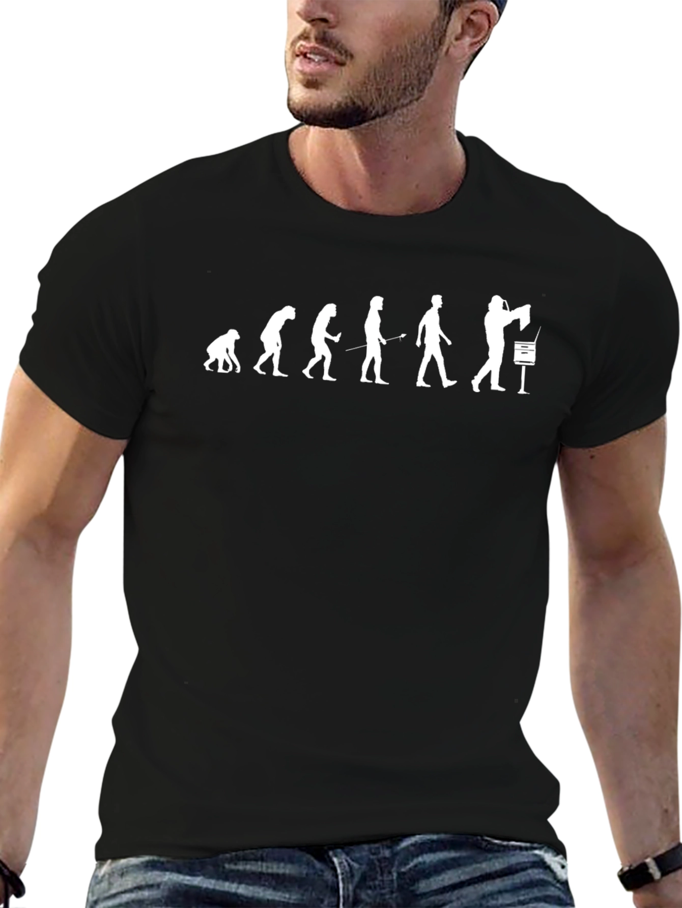 Evolution of Programmer T-Shirt - Black