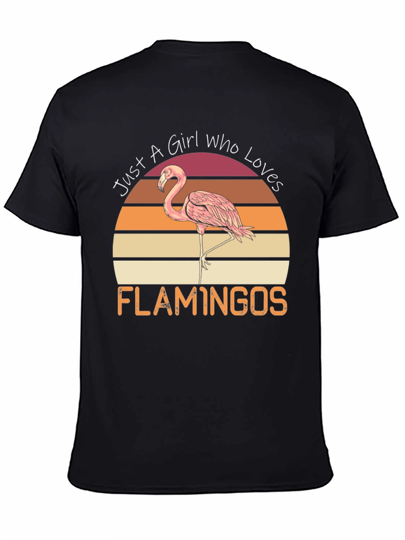 Girl Who Loves Flamingos Graphic Tee
