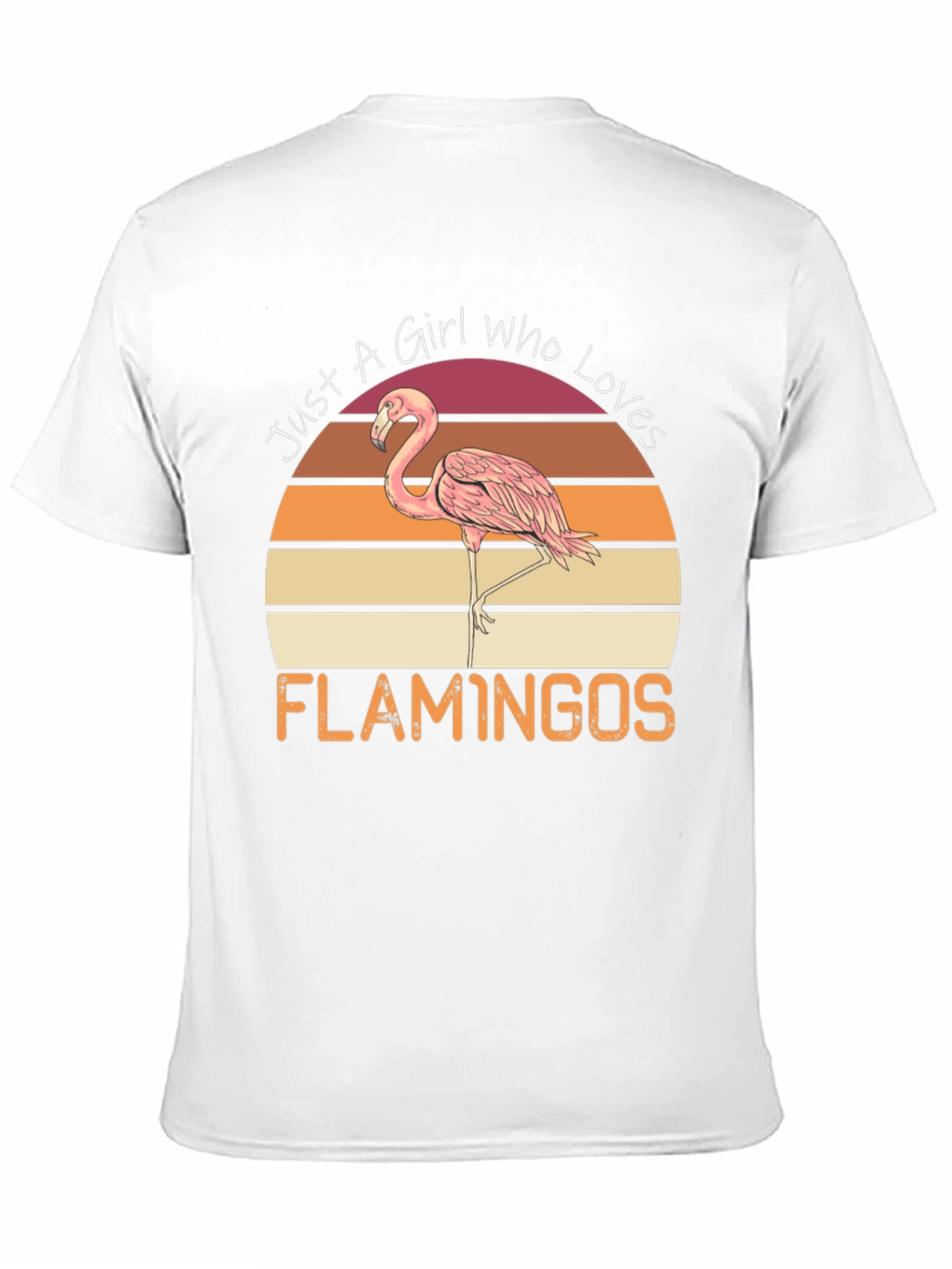 Girl Who Loves Flamingos Graphic Tee
