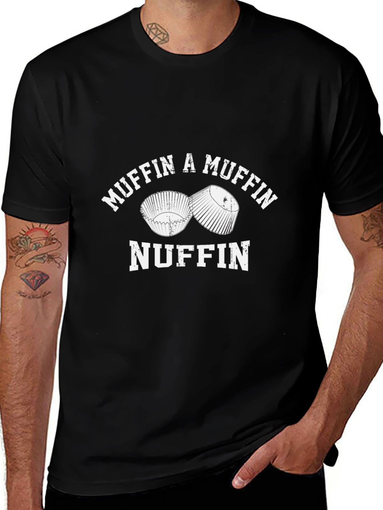Muffin A Muffin Nuffin Black T-Shirt