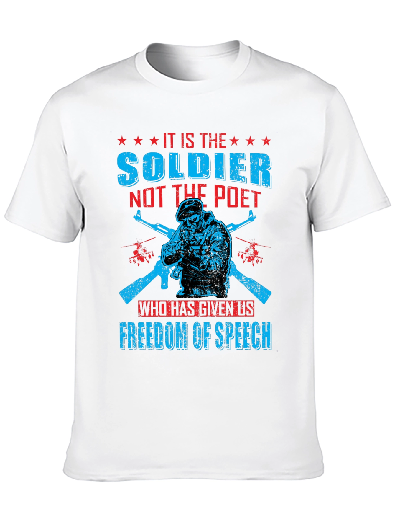 Soldier Freedom of Speech Graphic T-Shirt