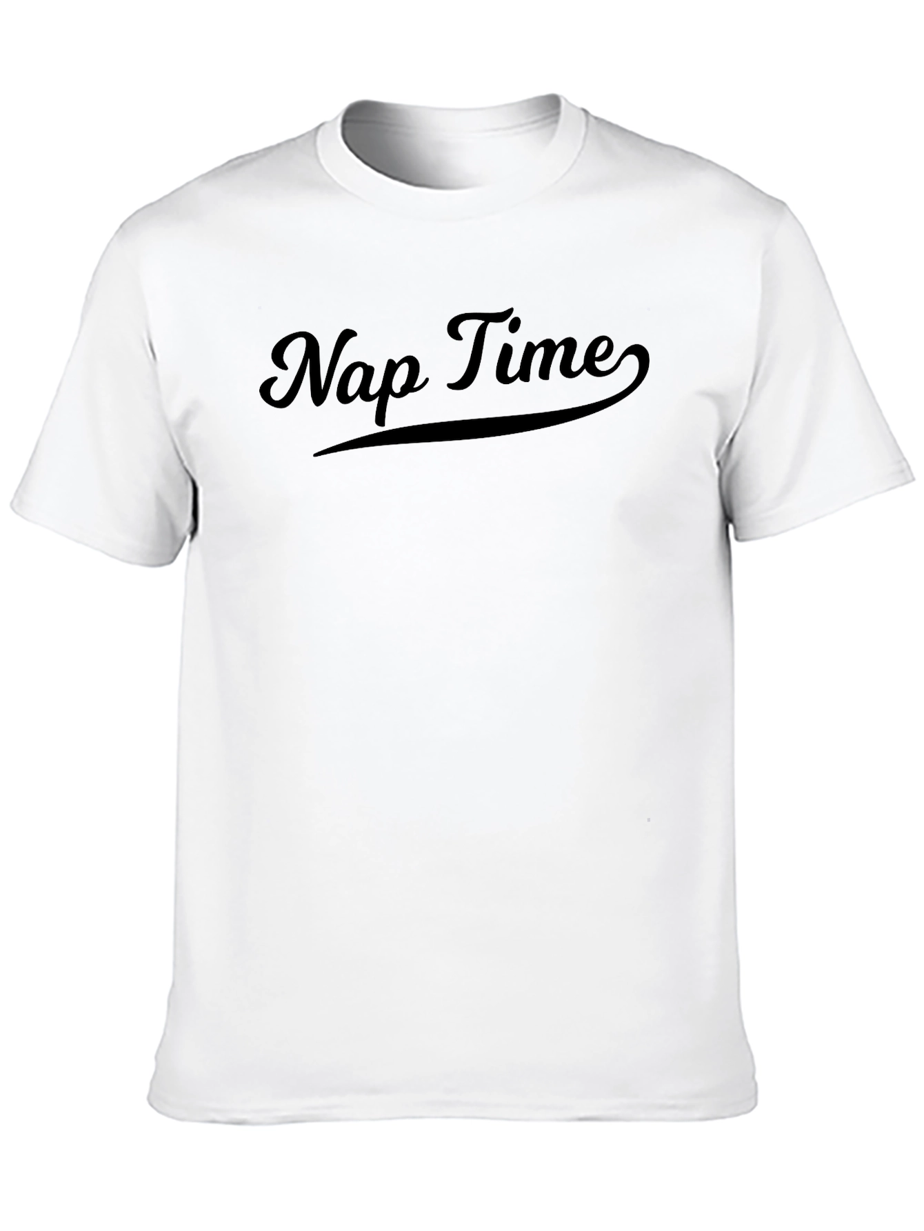 Nap Time Black Cotton Blend T-Shirt