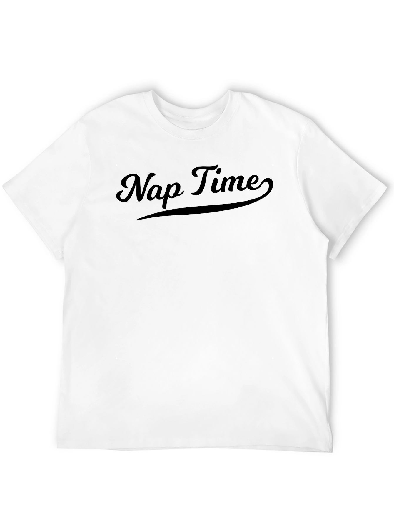 Nap Time Black Cotton Blend T-Shirt