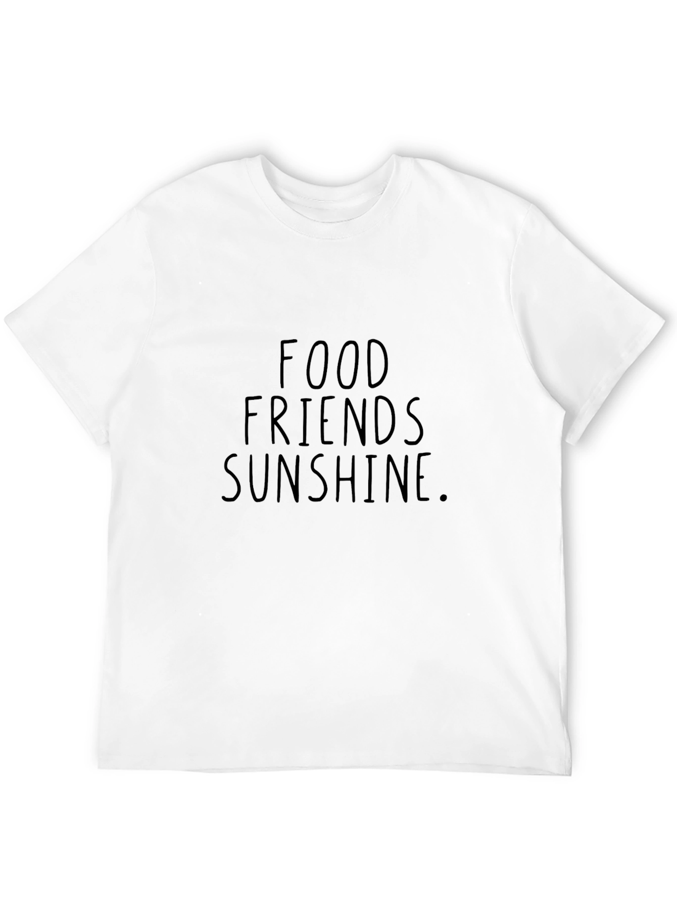 Food Friends Sunshine Black Graphic Tee