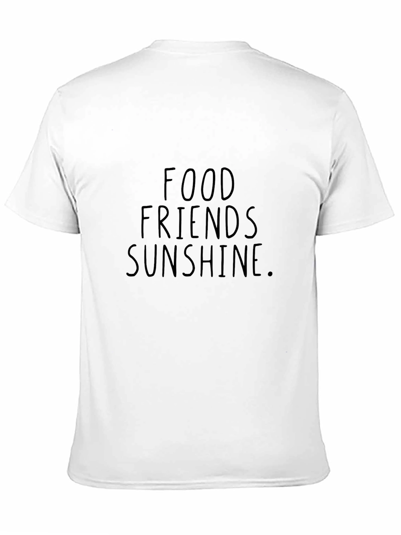 Food Friends Sunshine Black Graphic Tee