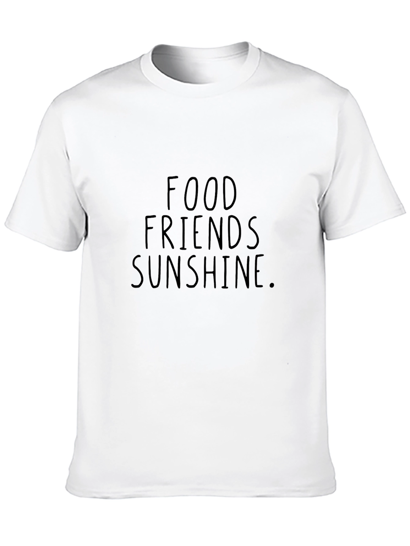 Food Friends Sunshine Black Graphic Tee