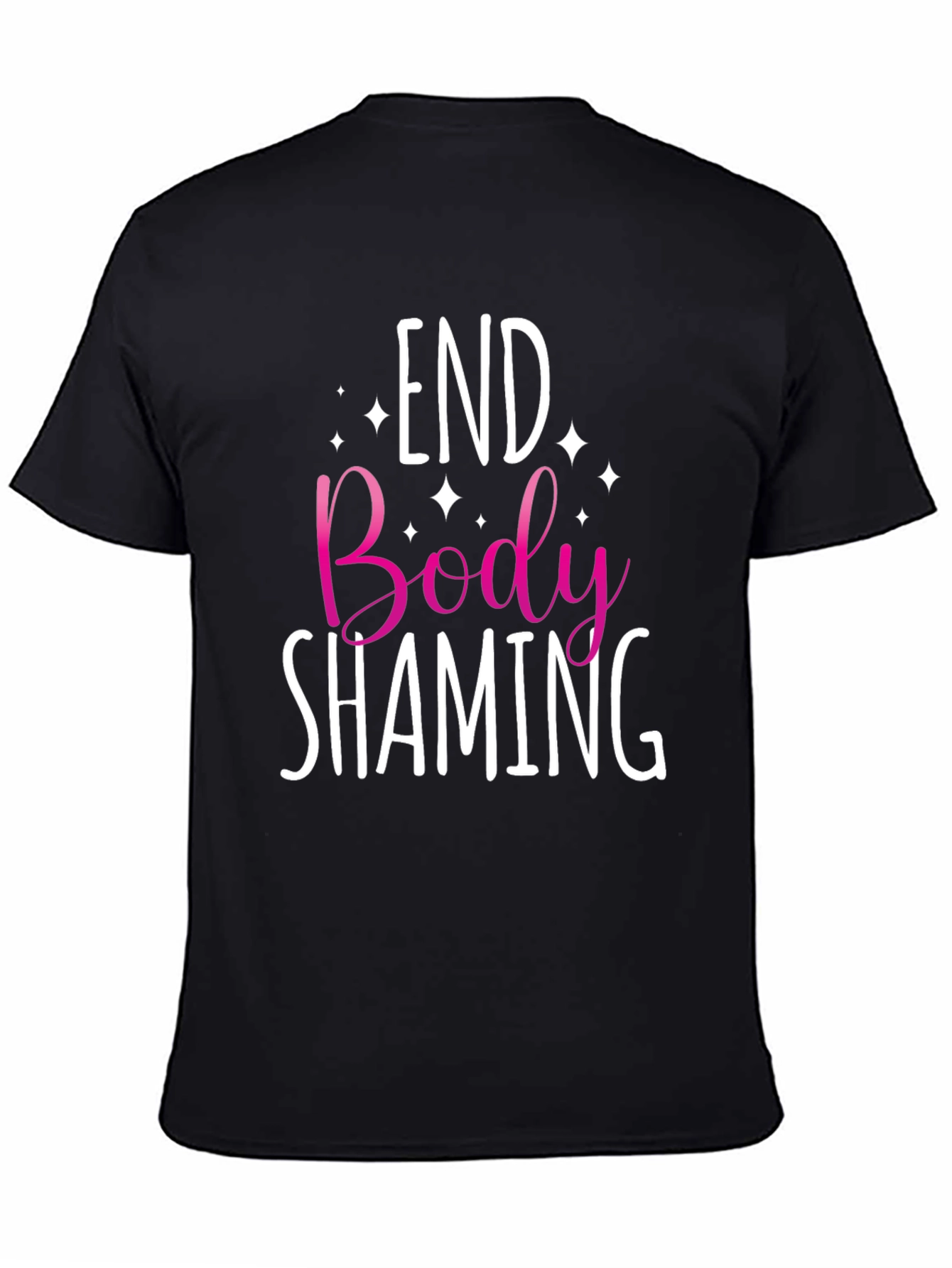 End Body Shaming Graphic Tee - Black