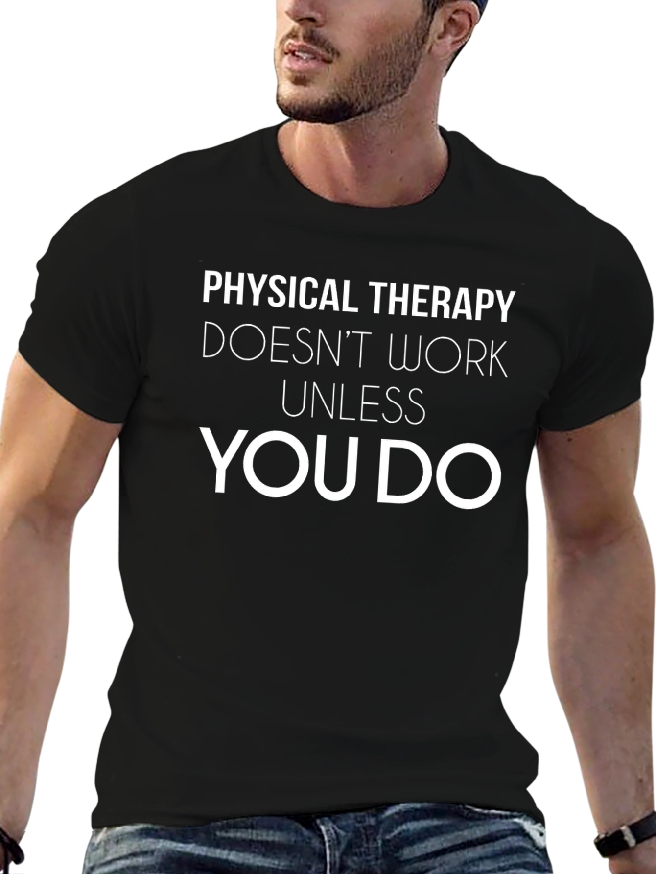 Physical Therapy Humor T-Shirt - Unisex Black Tee