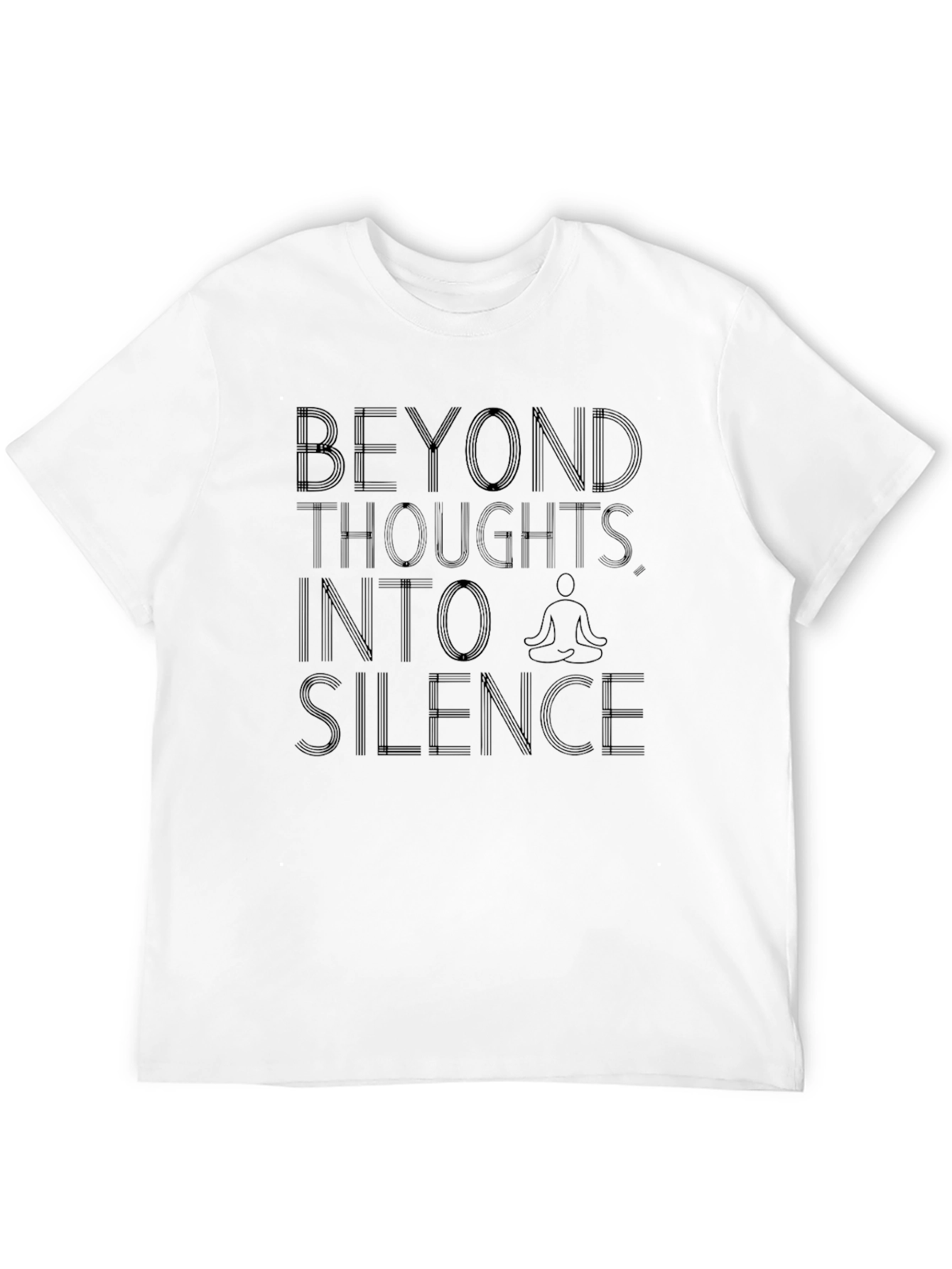 Beyond Thoughts T-Shirt - Stylish Meditative Design