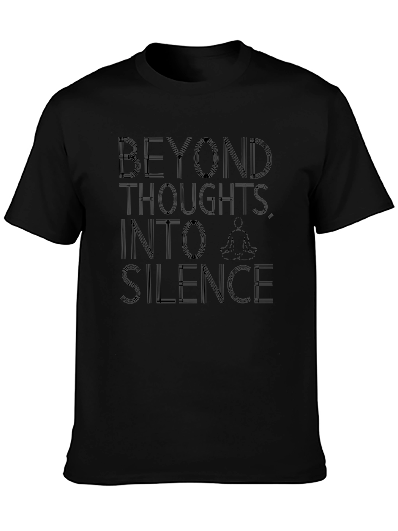 Beyond Thoughts T-Shirt - Stylish Meditative Design