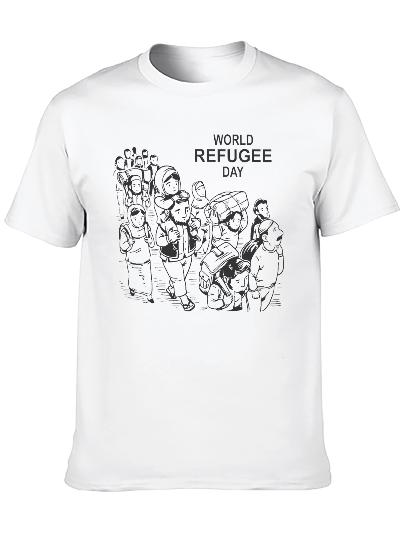 World Refugee Day Graphic Tee - Black