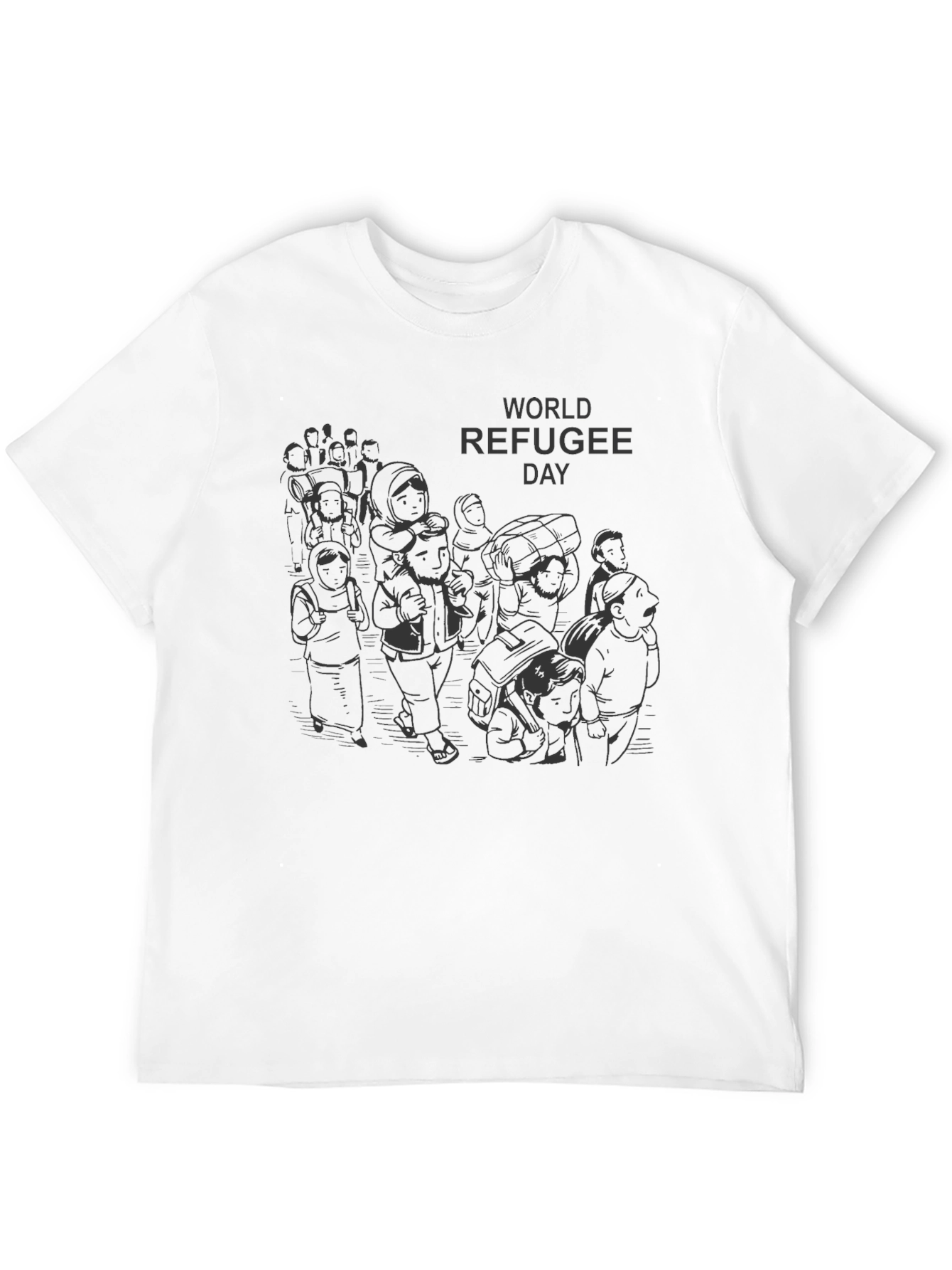 World Refugee Day Graphic Tee - Black