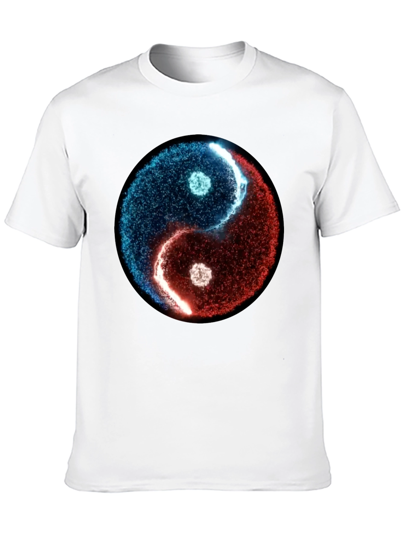Yin Yang Graphic Tee - Black Cotton Blend