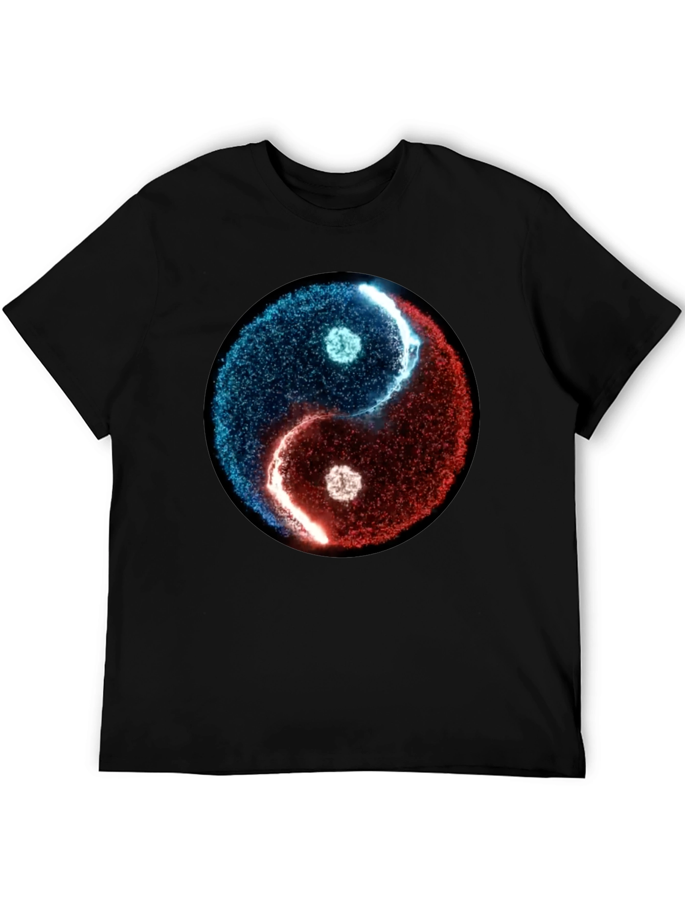 Yin Yang Graphic Tee - Black Cotton Blend