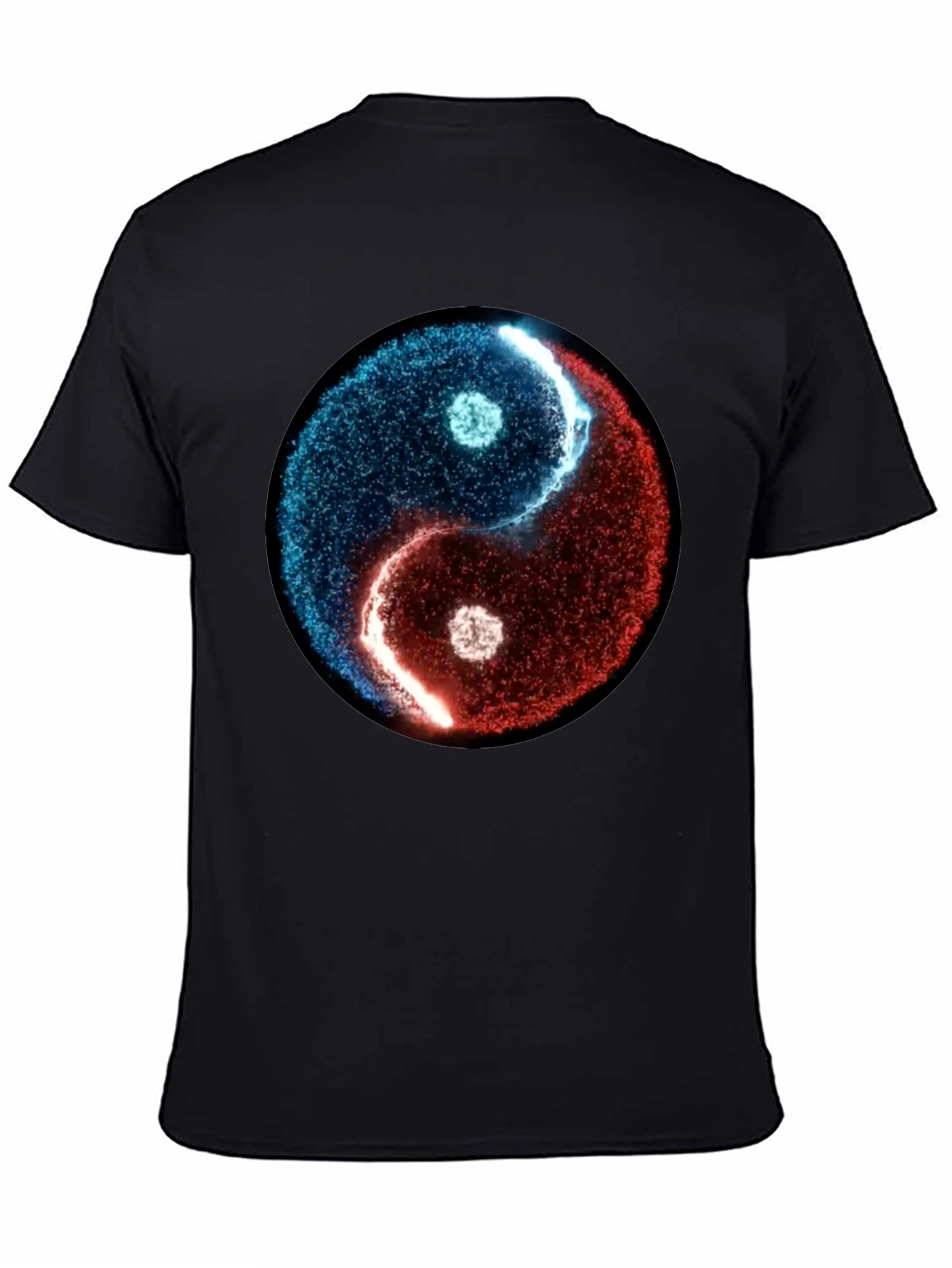 Yin Yang Graphic Tee - Black Cotton Blend