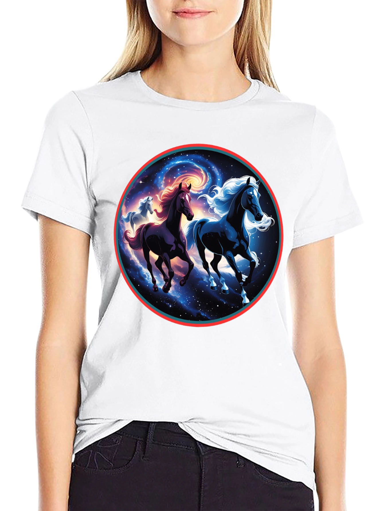 Celestial Horses Graphic Tee