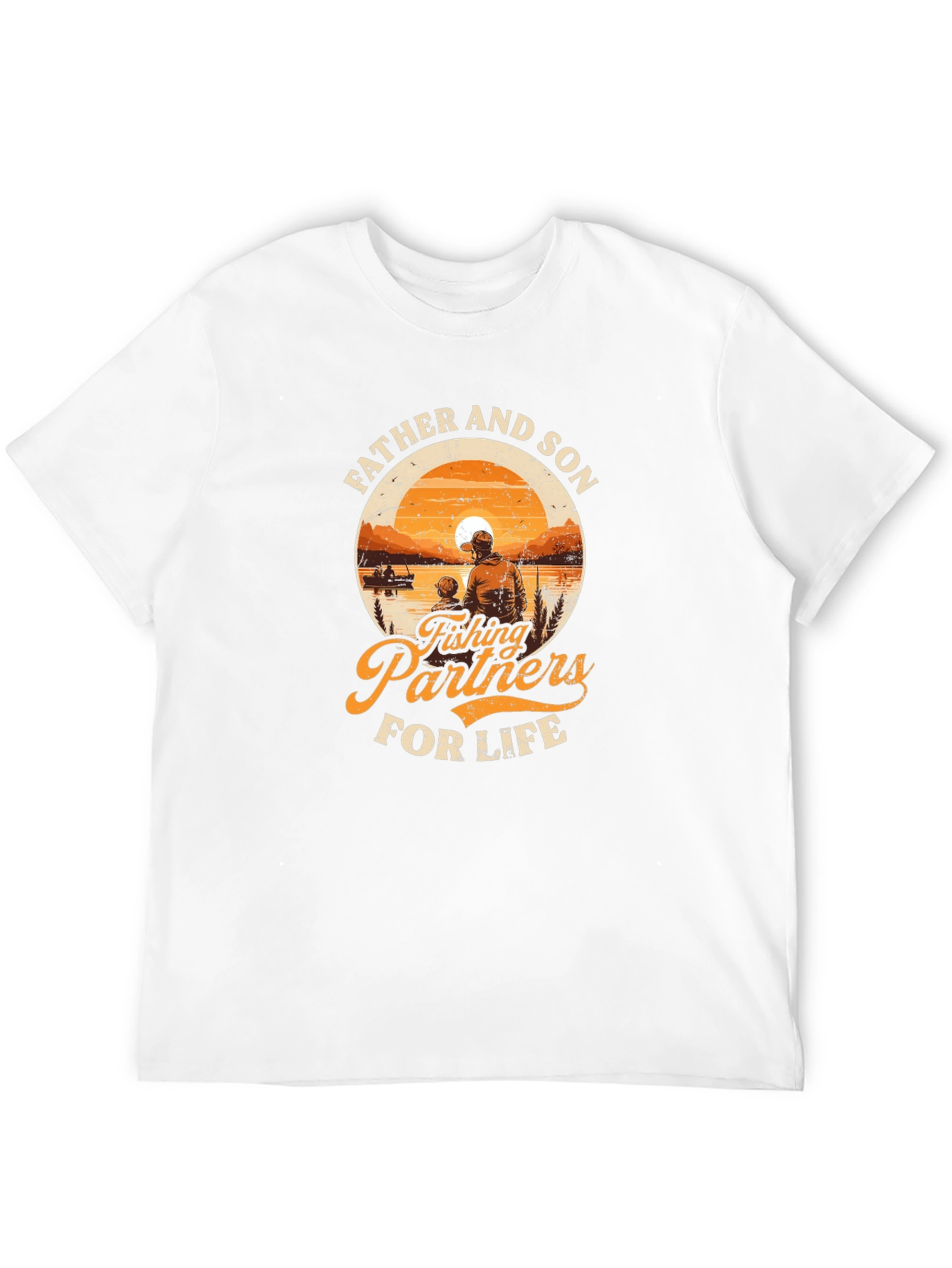 Father & Son Fishing Partners Black T-Shirt