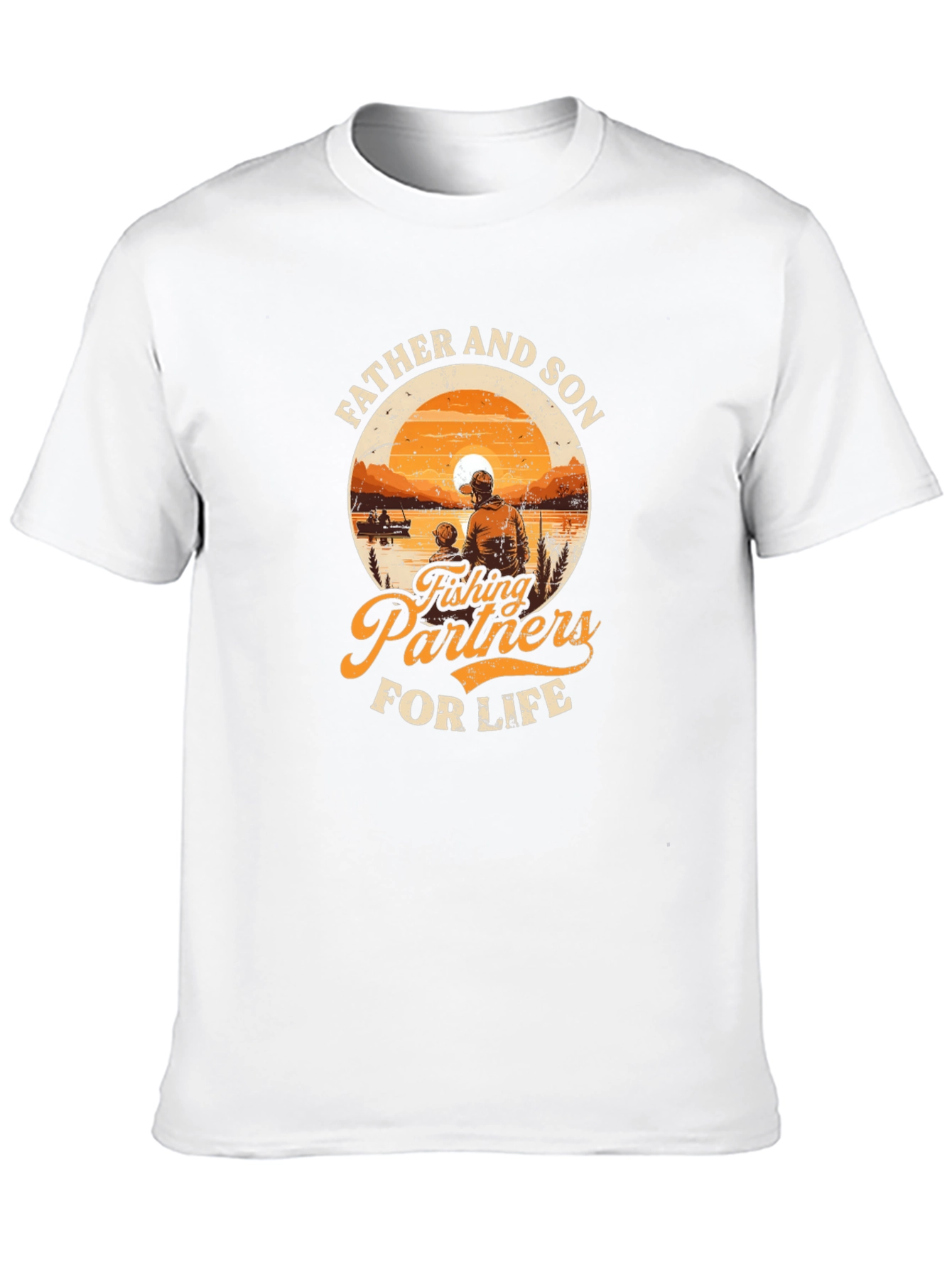 Father & Son Fishing Partners Black T-Shirt