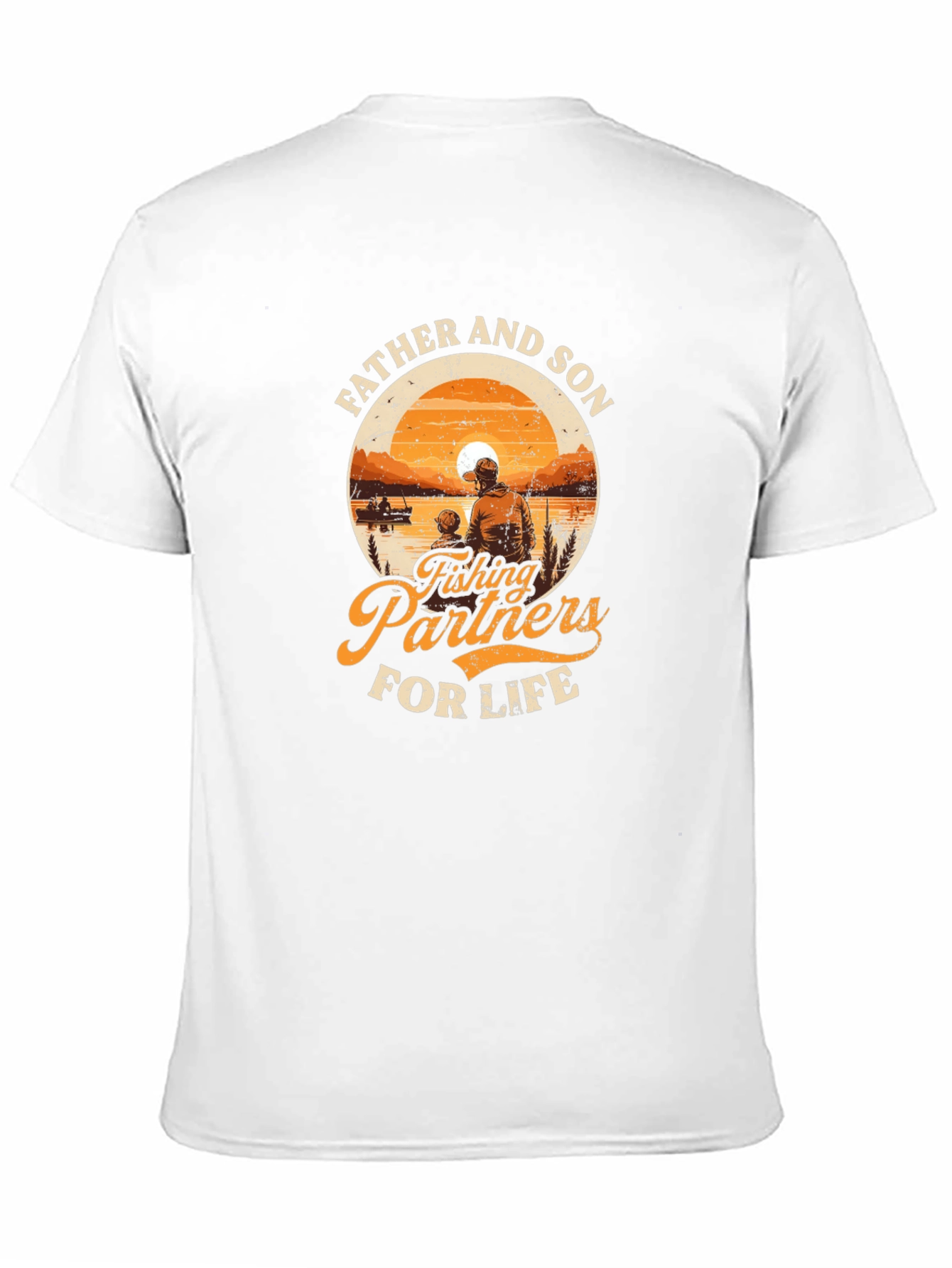 Father & Son Fishing Partners Black T-Shirt