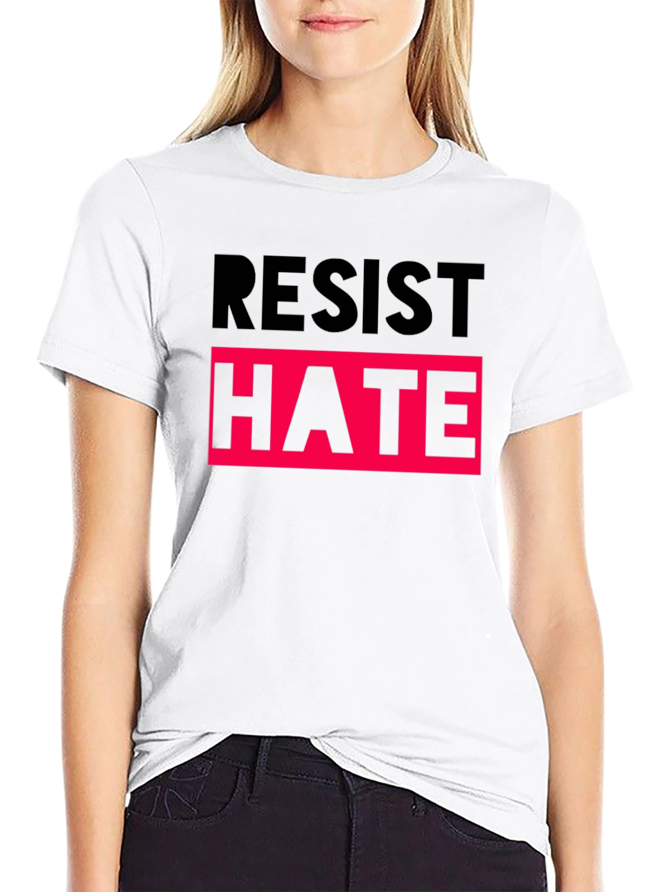 Resist Hate T-Shirt - Black Activism Tee