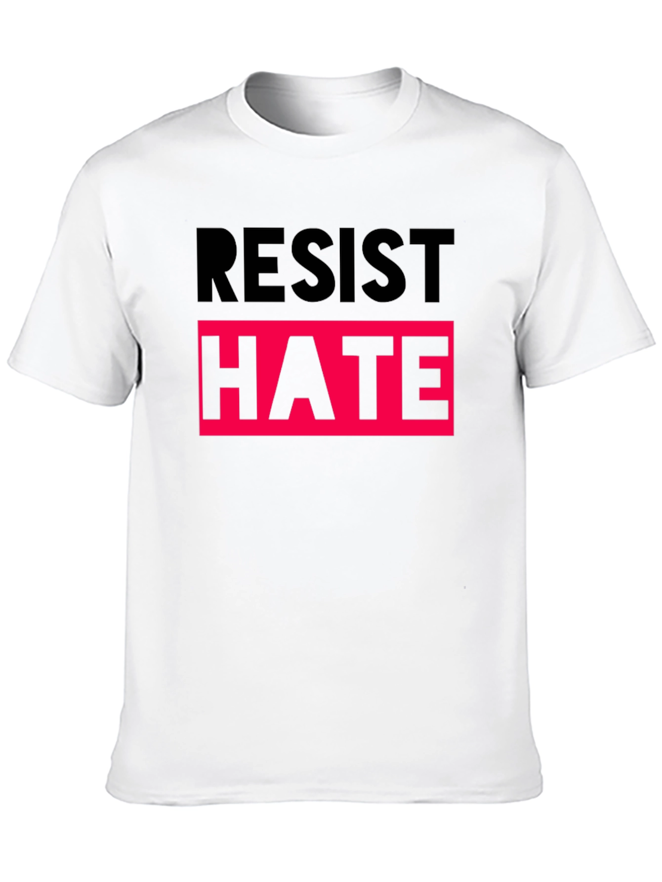 Resist Hate T-Shirt - Black Activism Tee