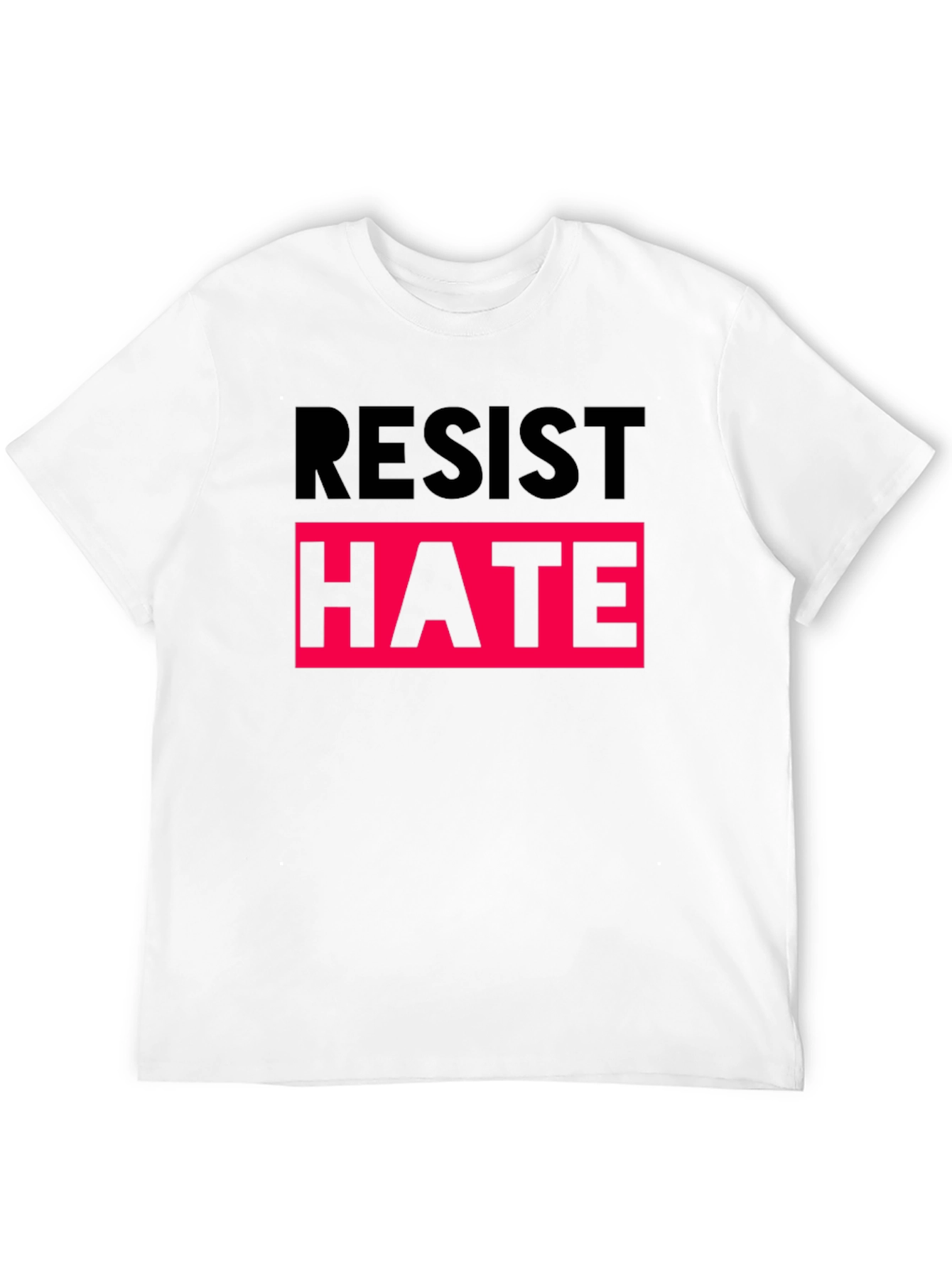 Resist Hate T-Shirt - Black Activism Tee