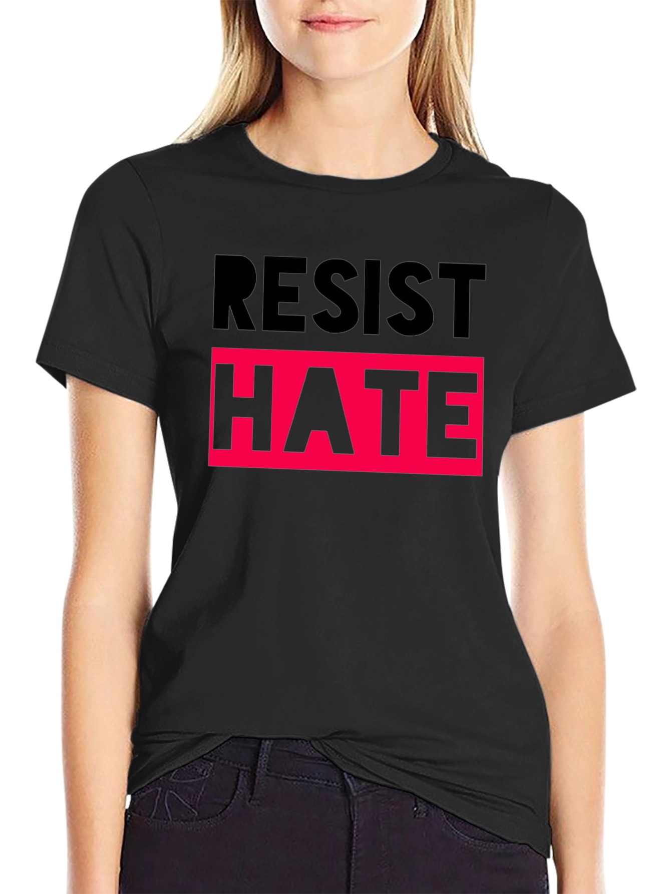 Resist Hate T-Shirt - Black Activism Tee