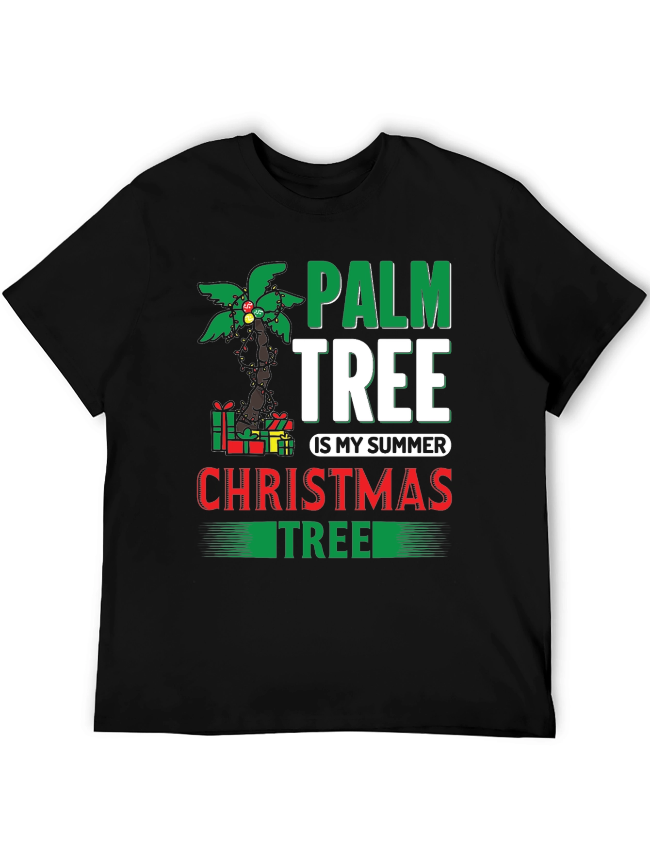 Palm Tree Summer Christmas T-Shirt