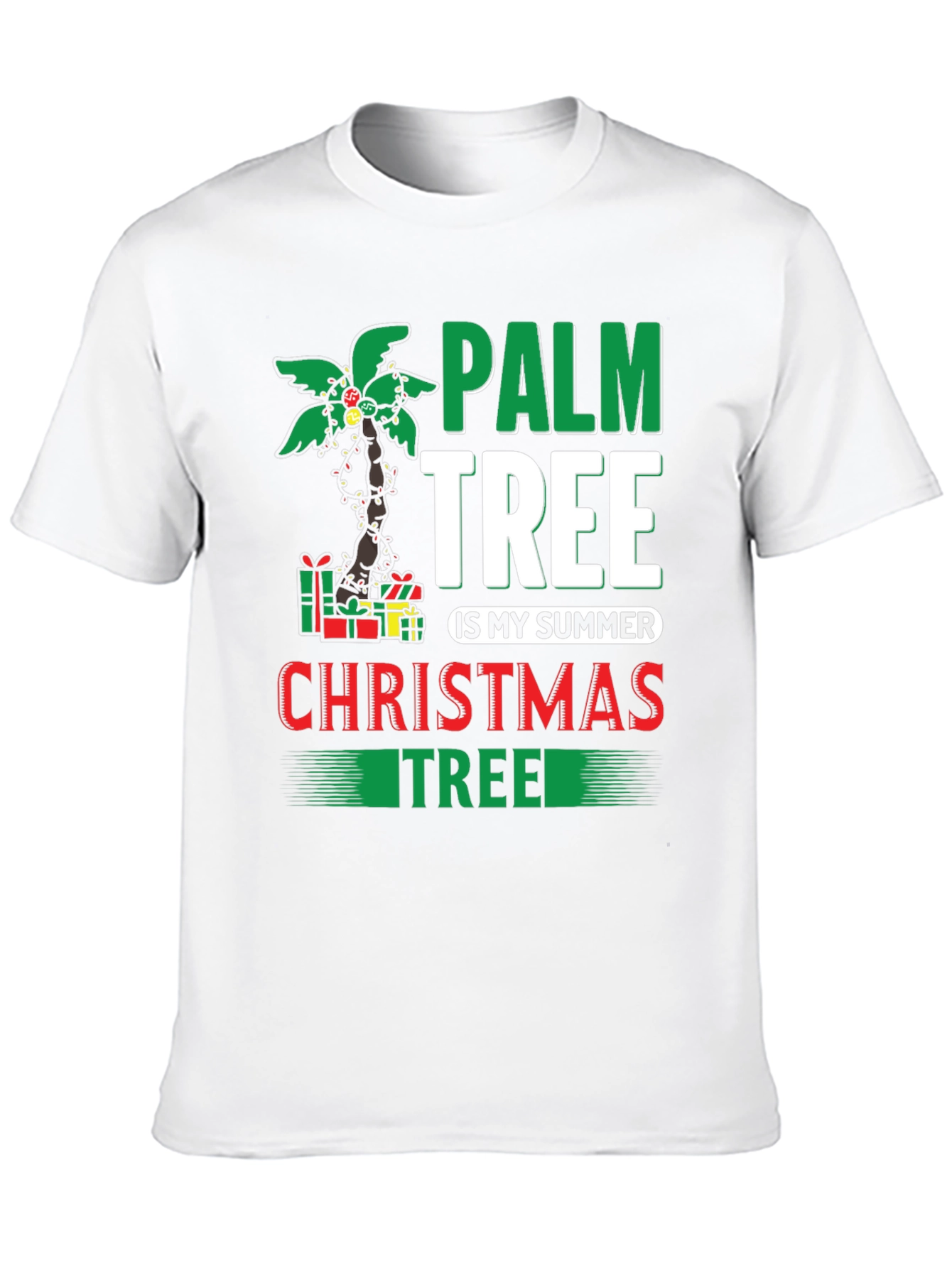 Palm Tree Summer Christmas T-Shirt