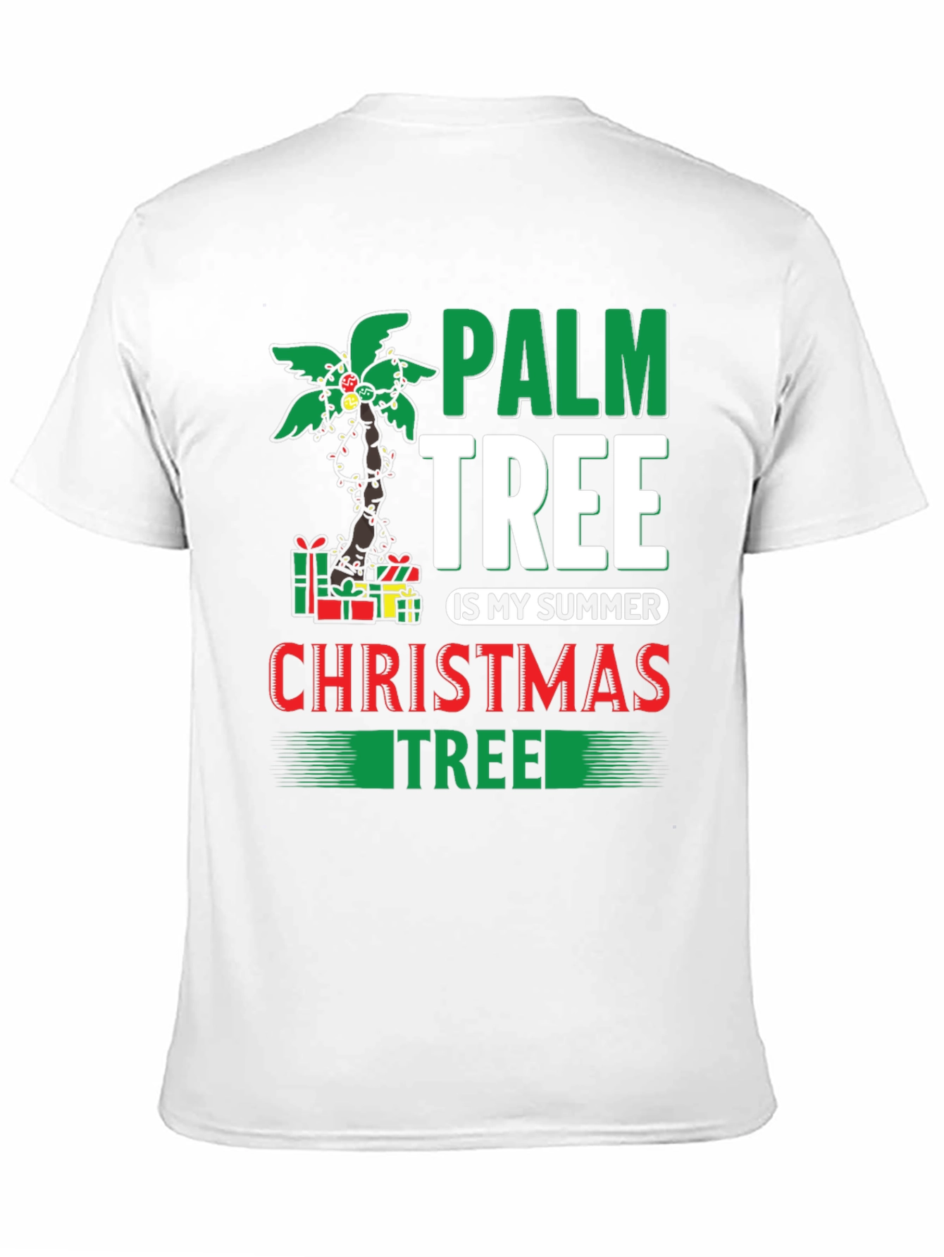 Palm Tree Summer Christmas T-Shirt