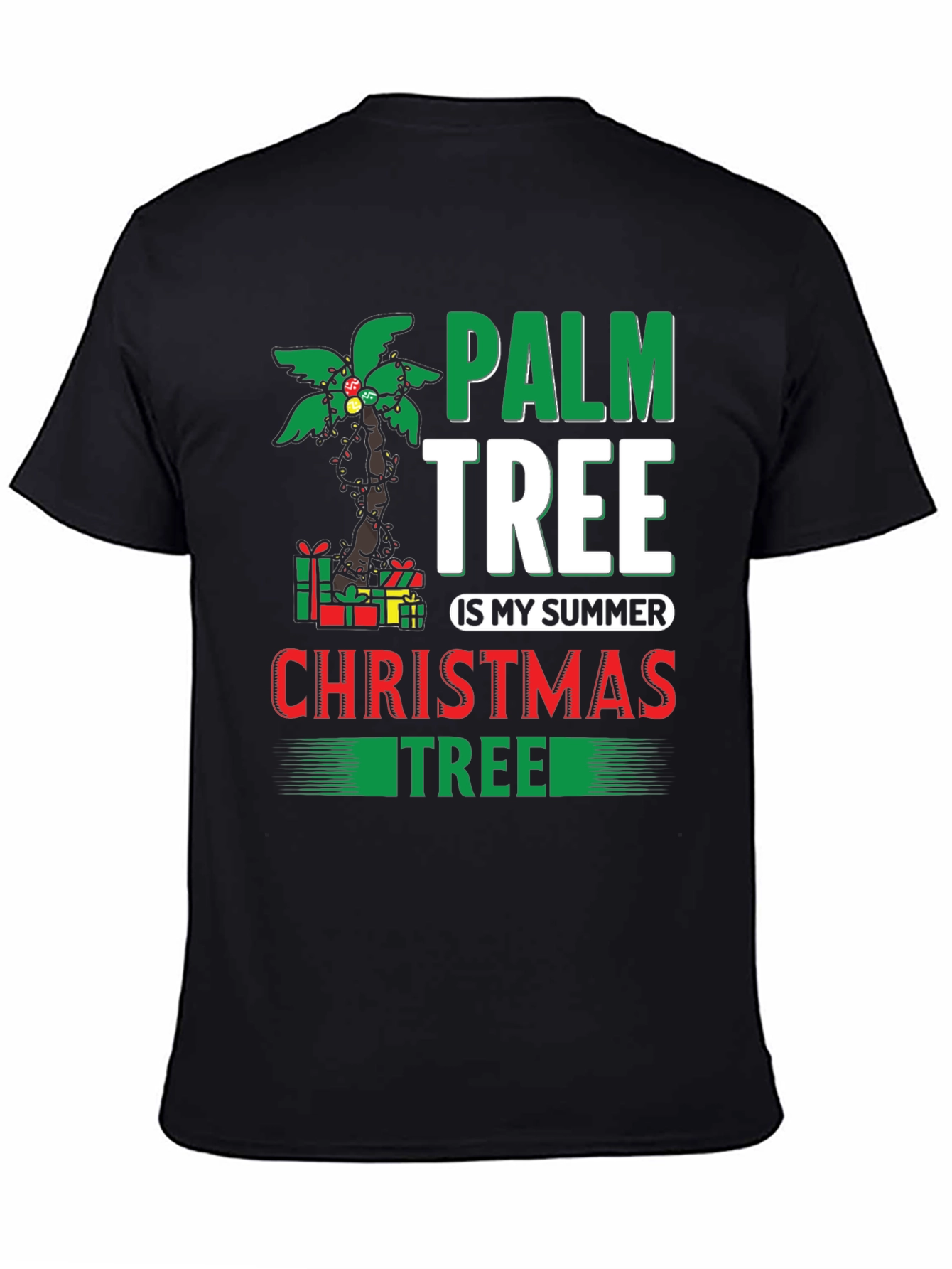 Palm Tree Summer Christmas T-Shirt