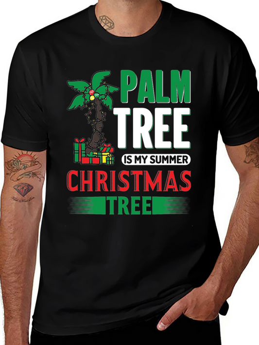 Palm Tree Summer Christmas T-Shirt
