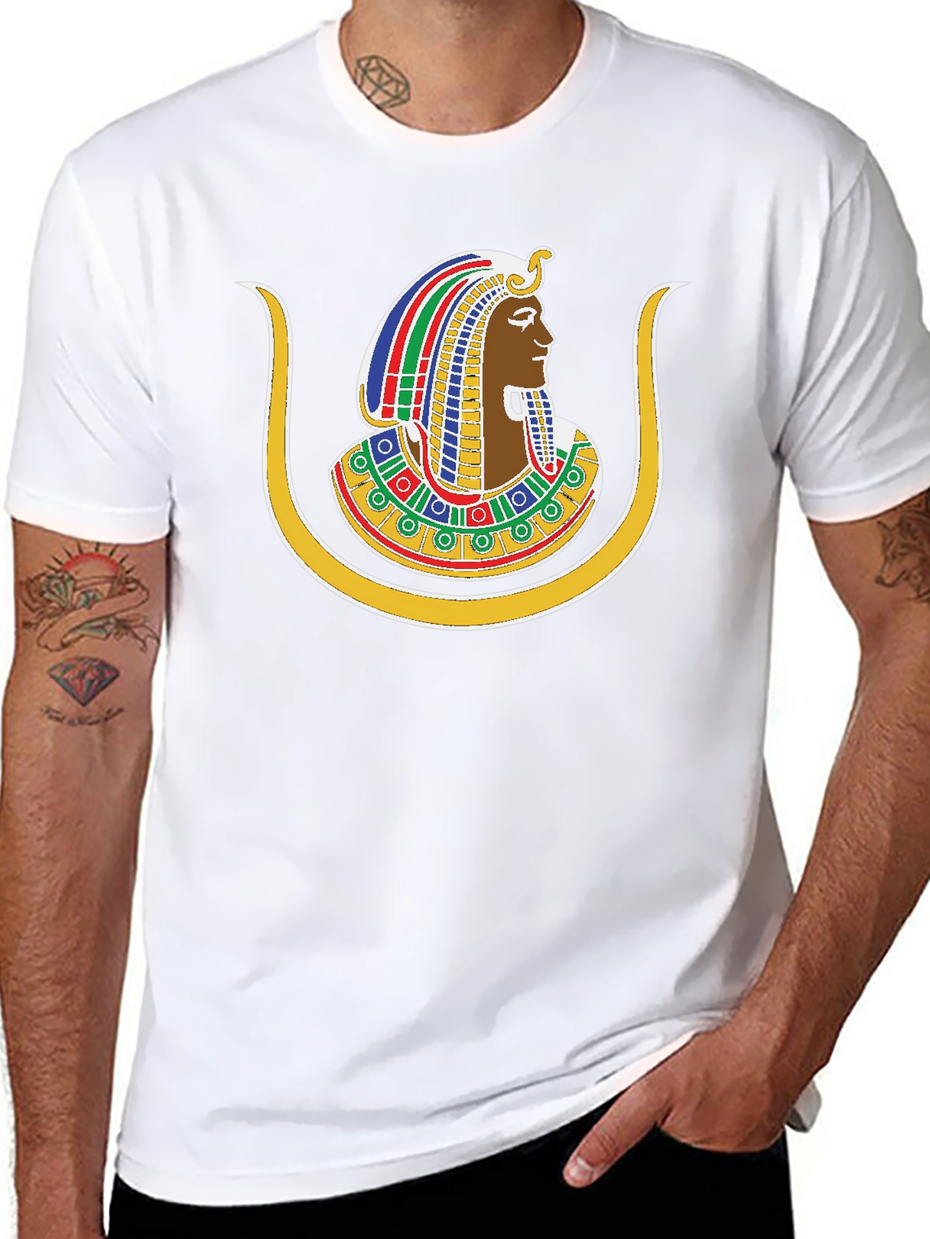 Egyptian Pharaoh Graphic Black T-Shirt