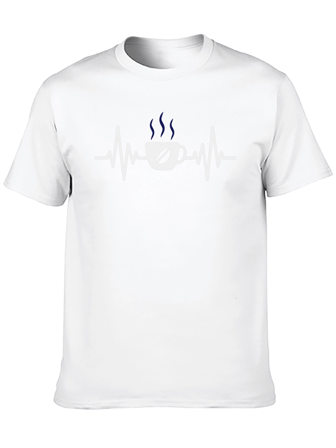 Coffee Heartbeat T-Shirt - Caffeine Lover Tee