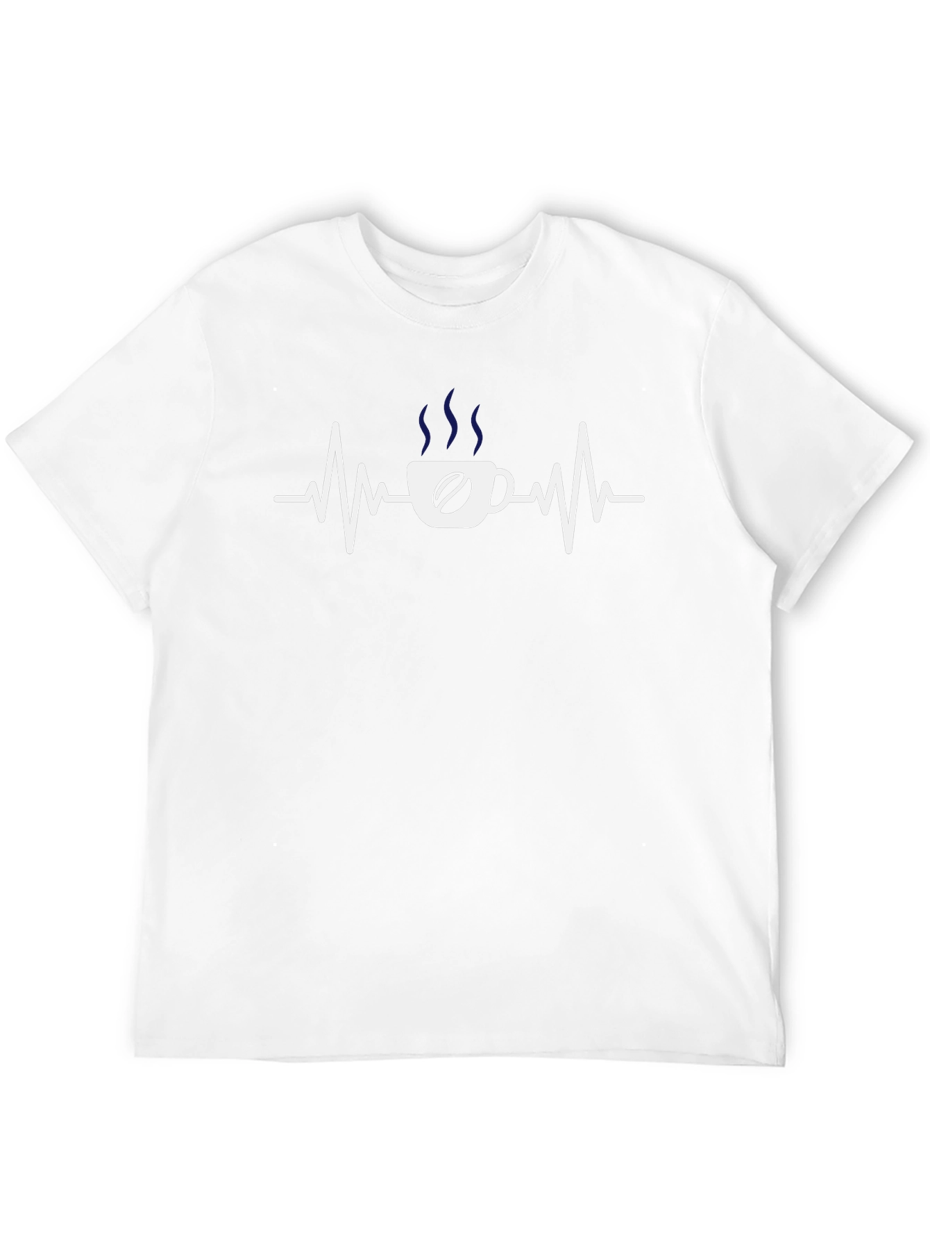 Coffee Heartbeat T-Shirt - Caffeine Lover Tee