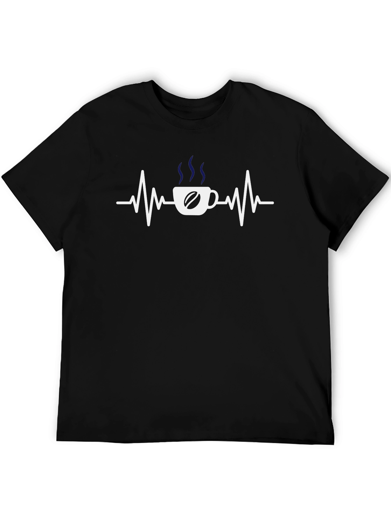 Coffee Heartbeat T-Shirt - Caffeine Lover Tee