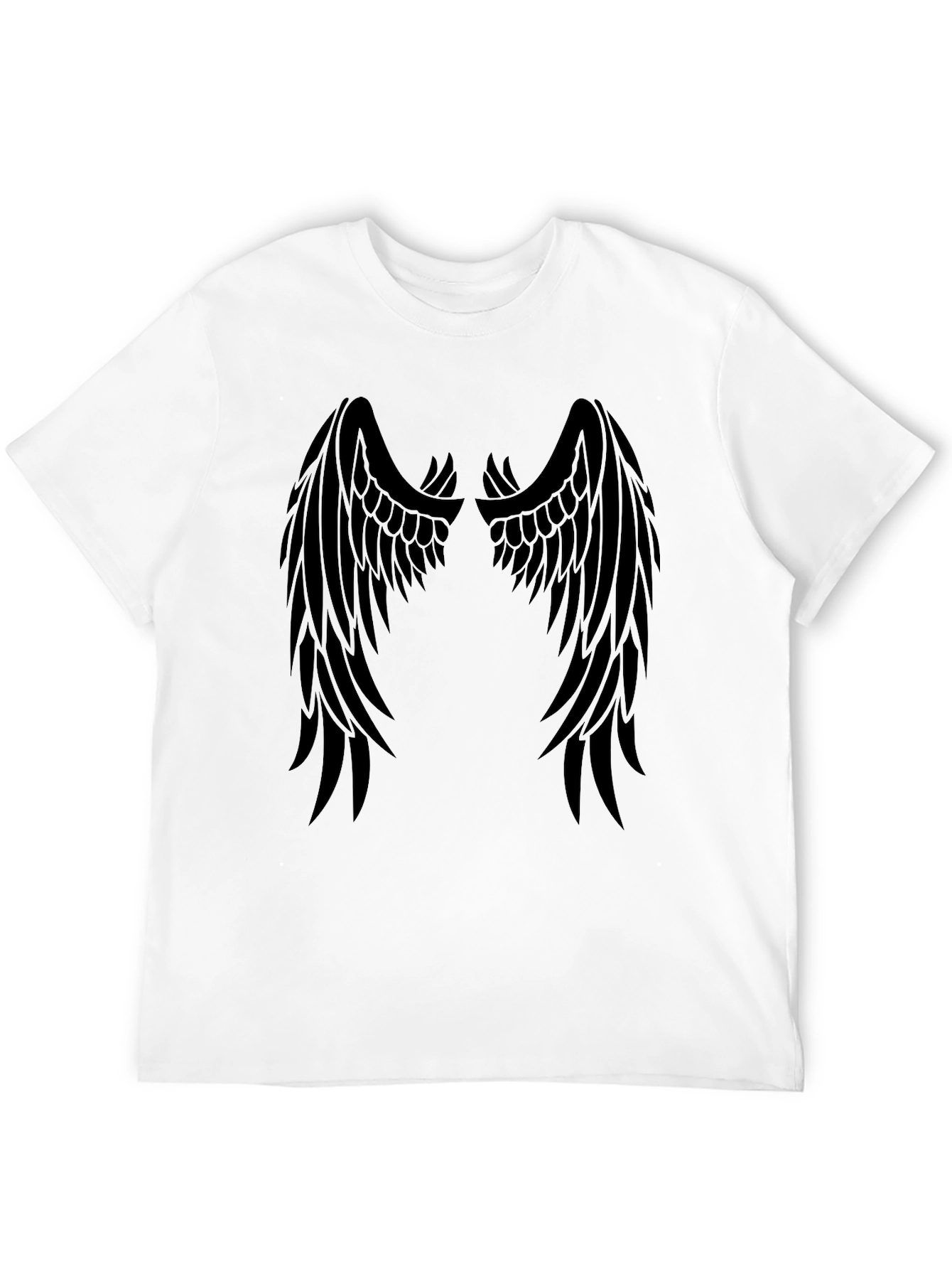 Black Wings Graphic Tee - Mens Stylish Casual Shirt