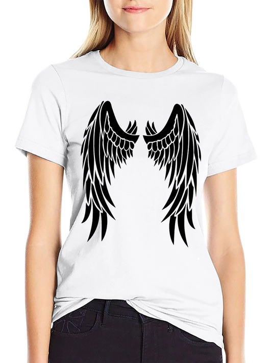 Black Wings Graphic Tee - Mens Stylish Casual Shirt