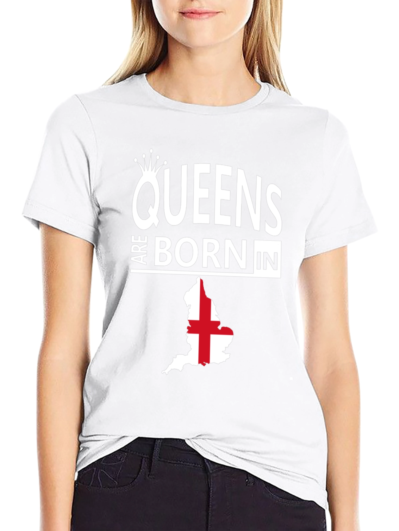 Queens Are Born in England T-Shirt