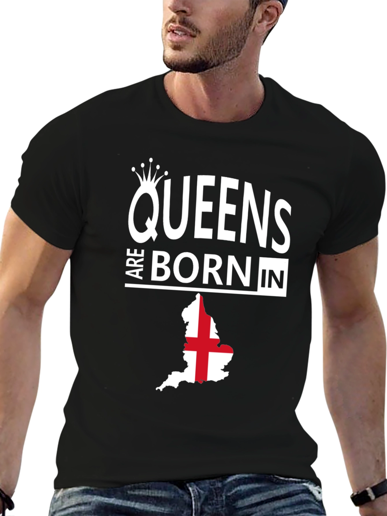 Queens Are Born in England T-Shirt
