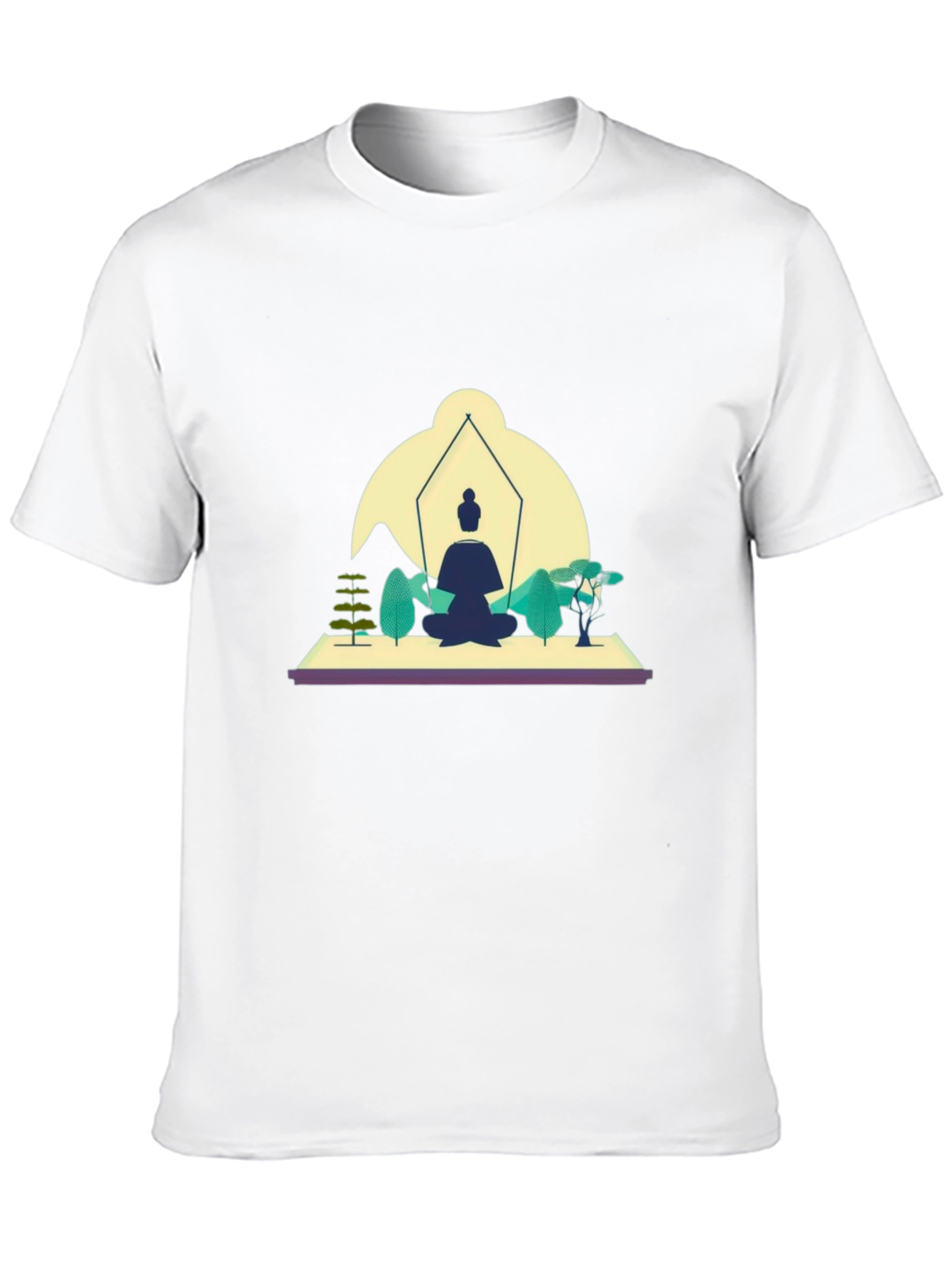 Zen Meditation Black T-Shirt