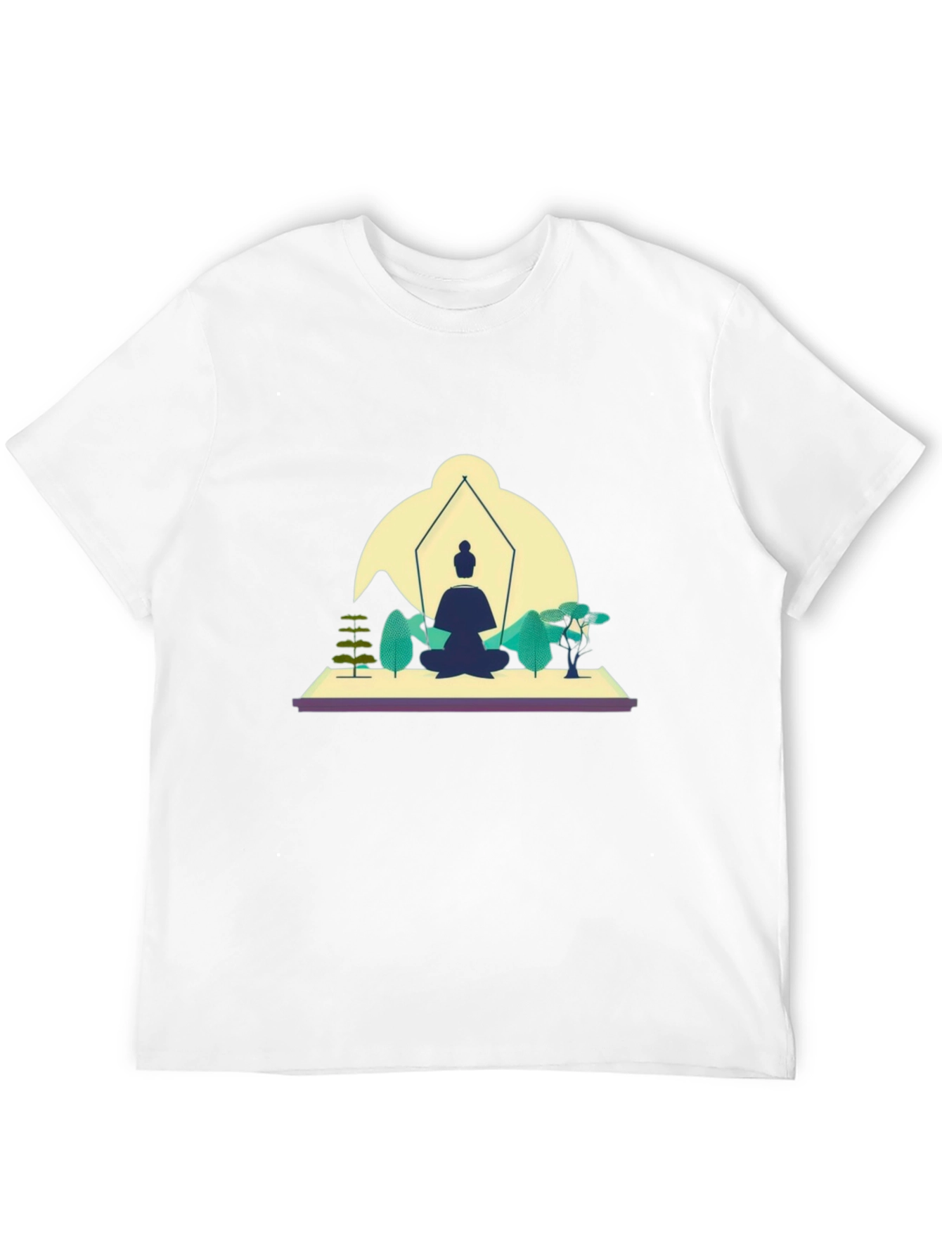 Zen Meditation Black T-Shirt
