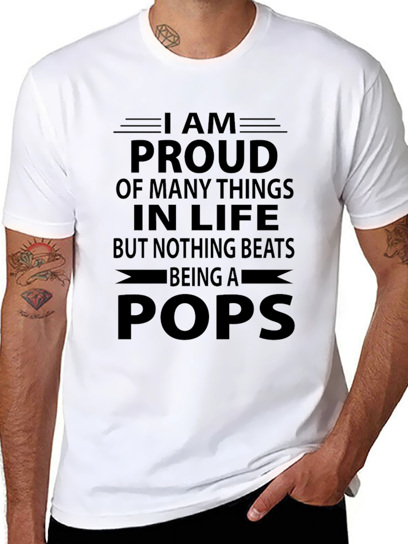 Proud Pops T-Shirt - Fathers Day Gift