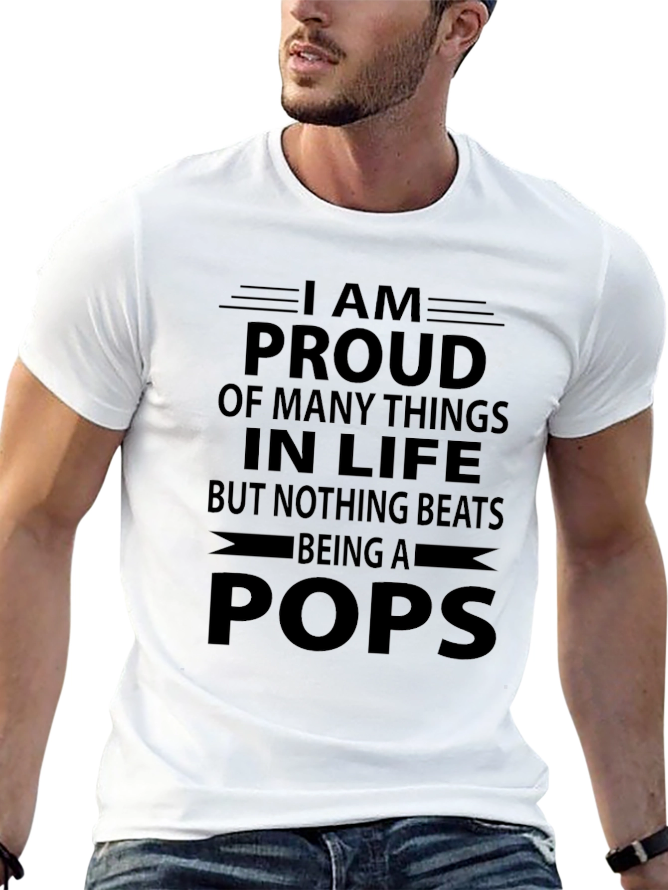 Proud Pops T-Shirt - Fathers Day Gift