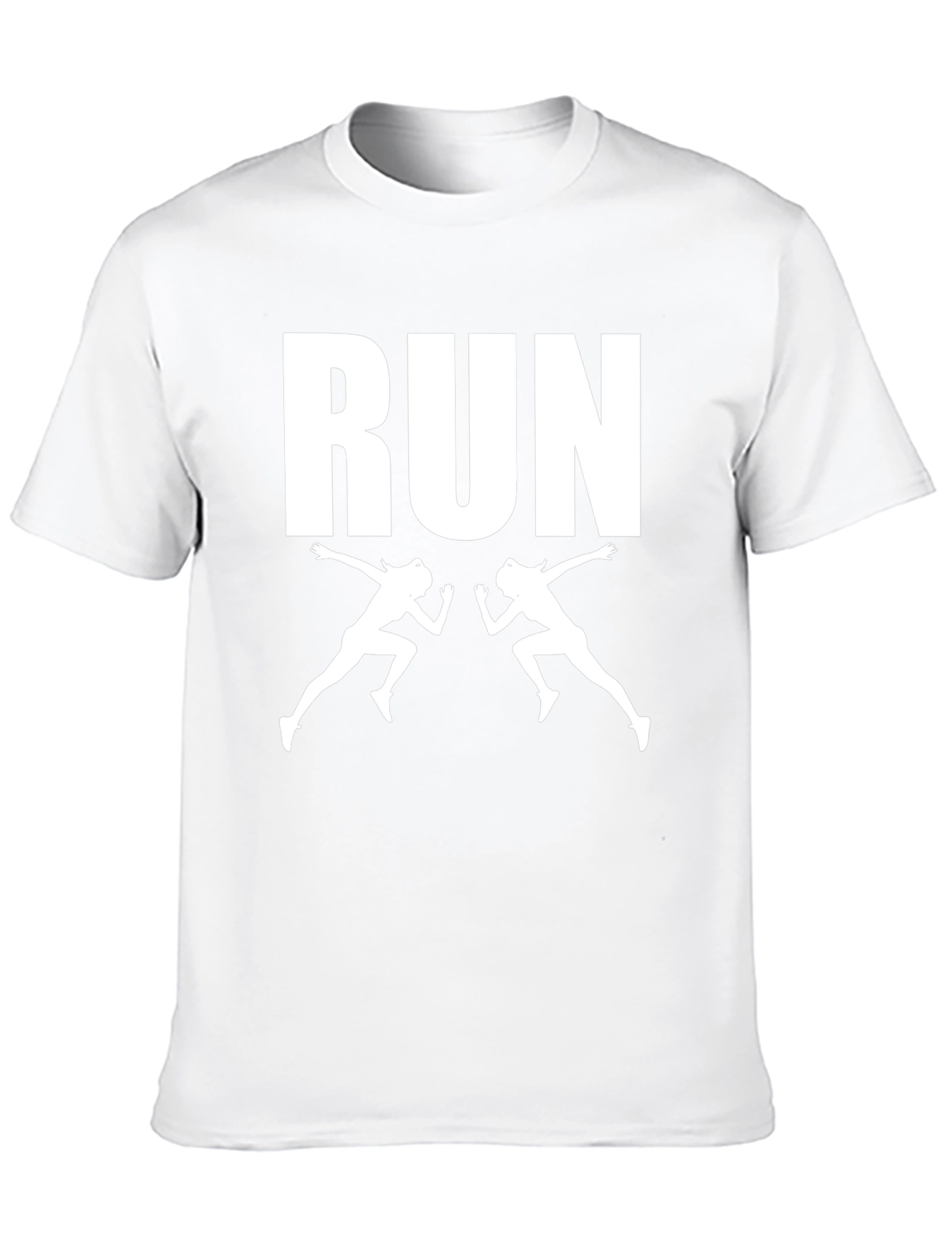 Run Graphic Tee - Black Cotton Running T-Shirt