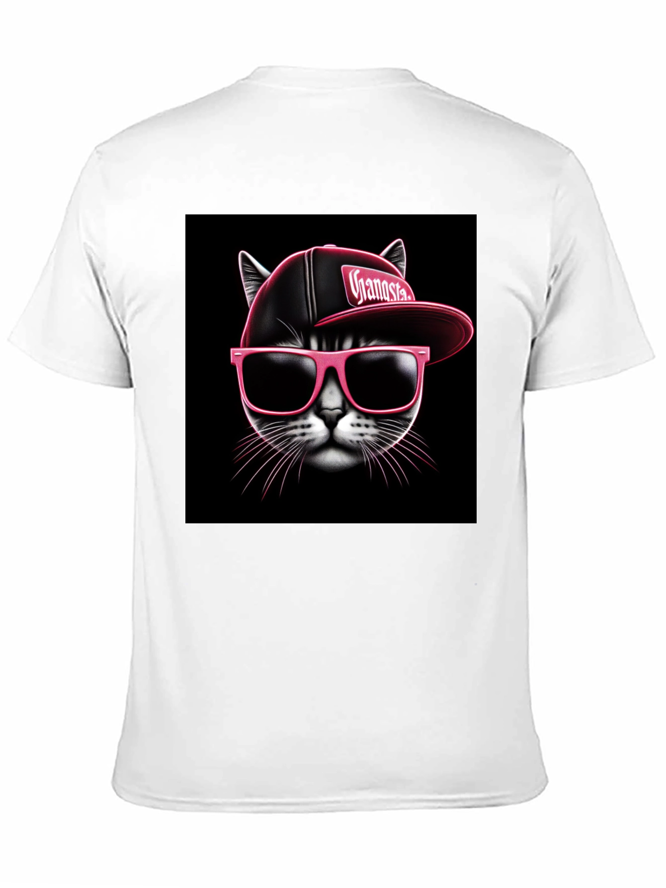 Gangsta Cat Graphic T-Shirt - Cool & Edgy