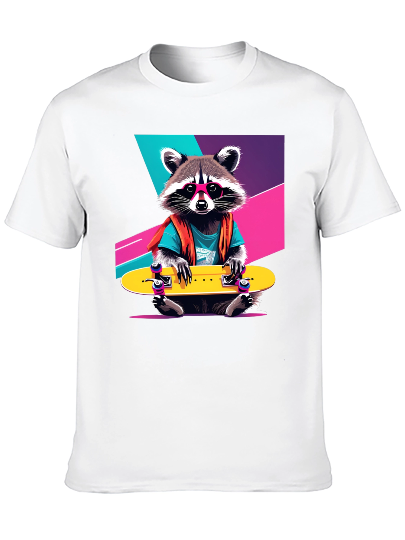 Rad Raccoon Skateboard T-Shirt