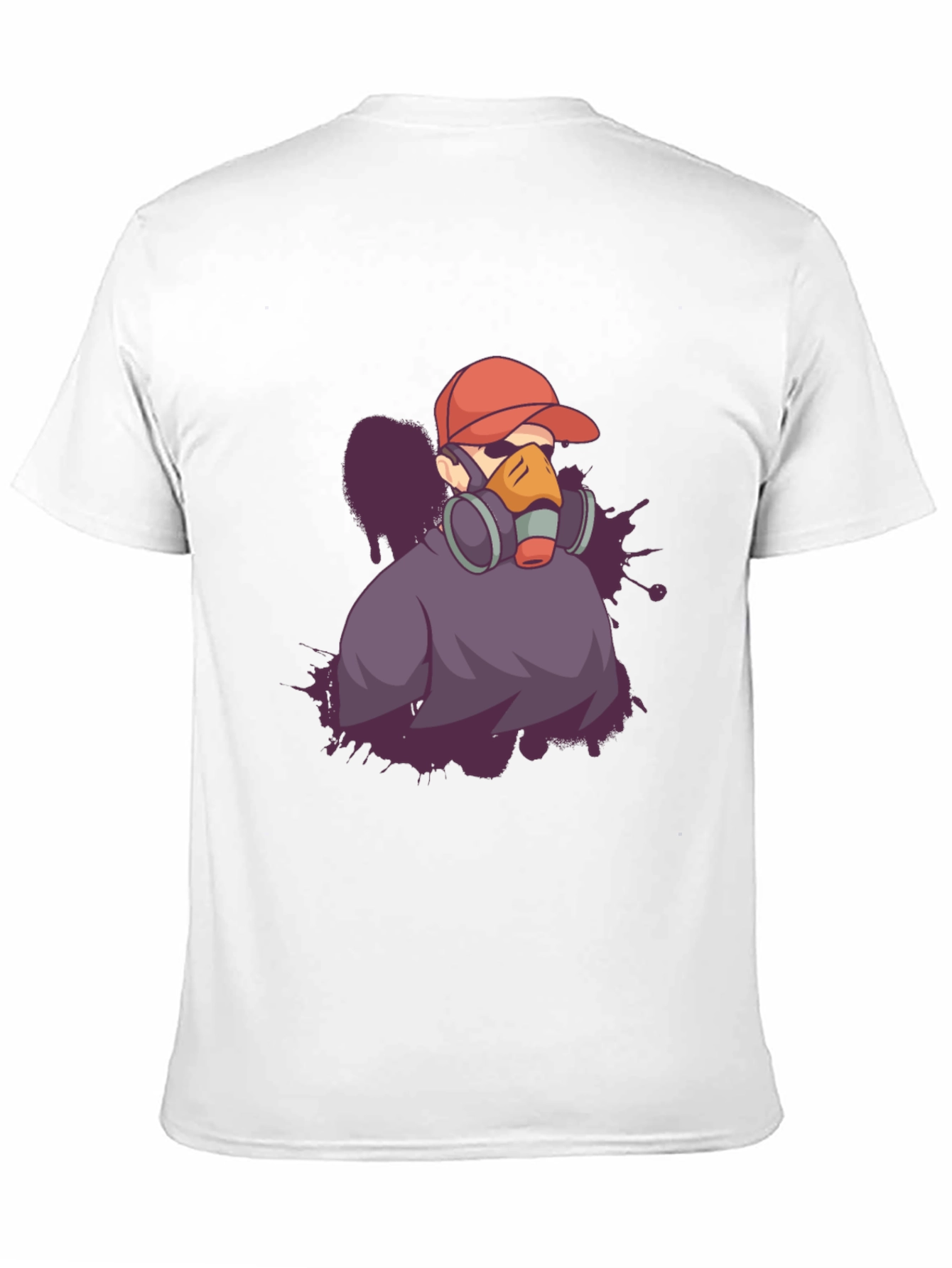 Urban Style Graphic Tee - Gas Mask Artist